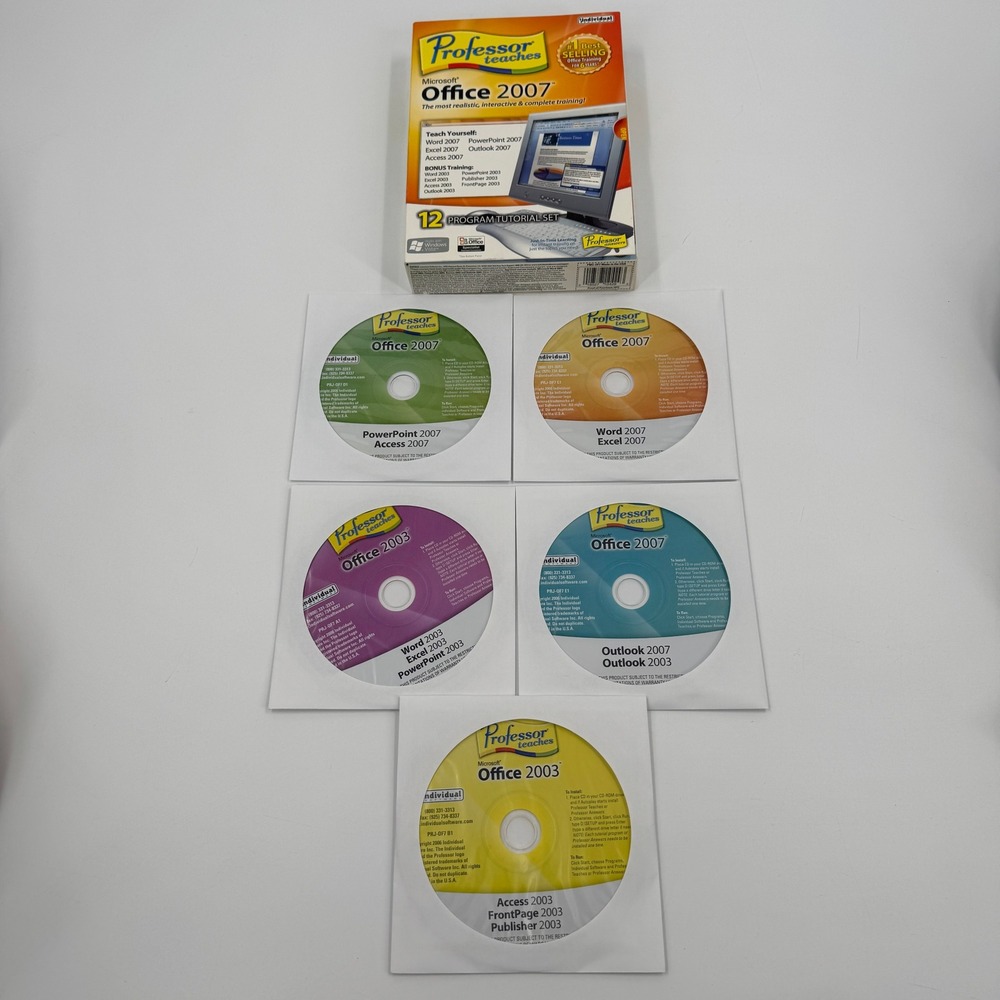 Professor Teaches MS Office‎ 2007 Tutorial Set PC Multi 12 Program Training - Picture 5 of 6